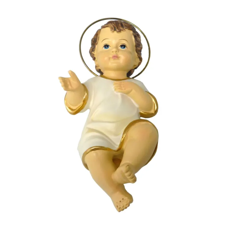 Niño Jesús con aureola cm 15