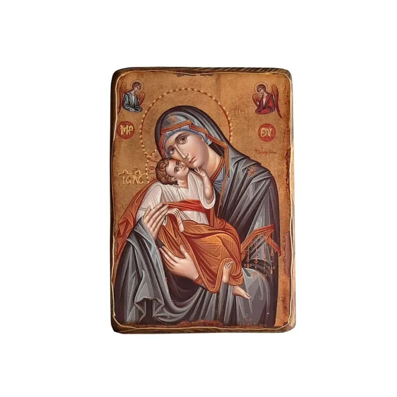 Icona legno Madonna della Tenerezza