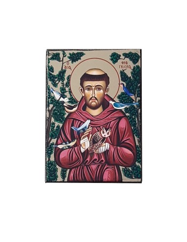 Icona legno San Francesco