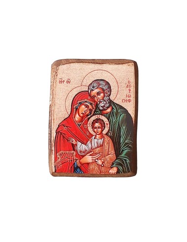 Icona Sacra Famiglia cm 6x9