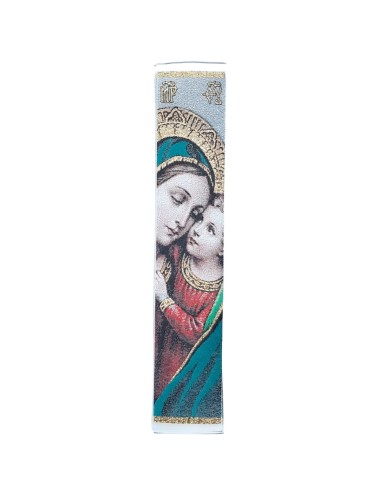 Segnalibro stoffa Madonna con Bambino